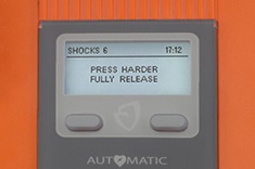 Powerheart G5 AED with ICPR. Press Harder.